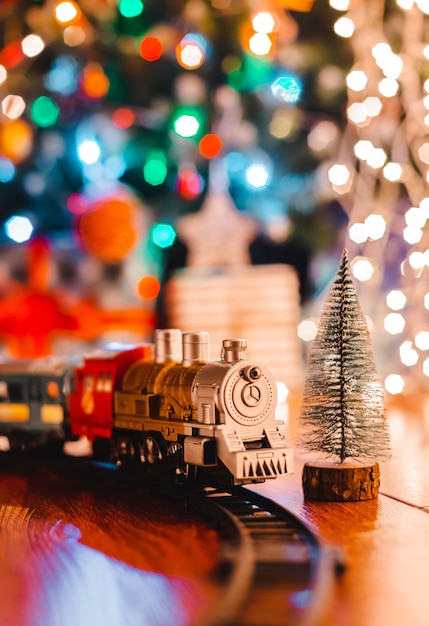 toy trains for under christmas tree