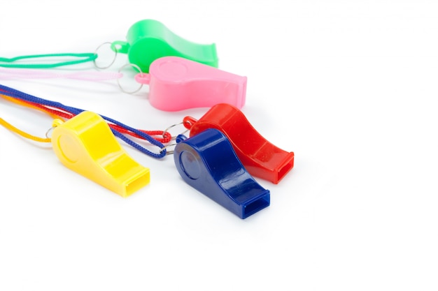 Premium Photo Toy Whistle Multi Colored