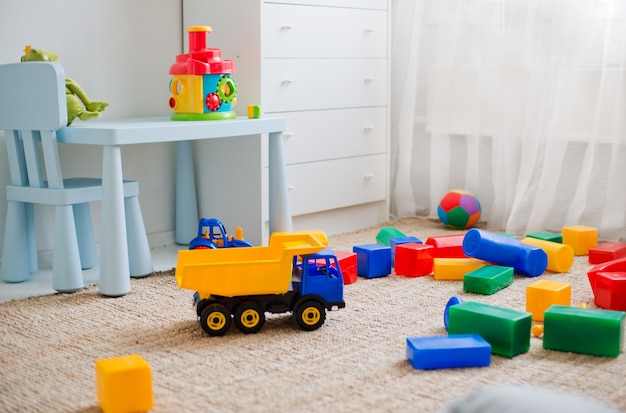 Premium Photo Toys On The Floor In The Nursery