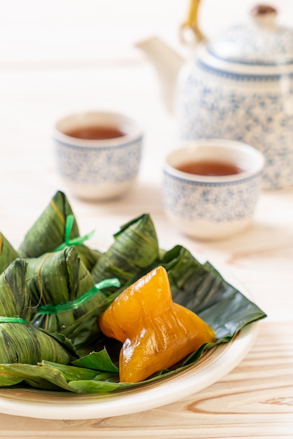 Premium Photo | Traditional chinese sticky rice dumplings