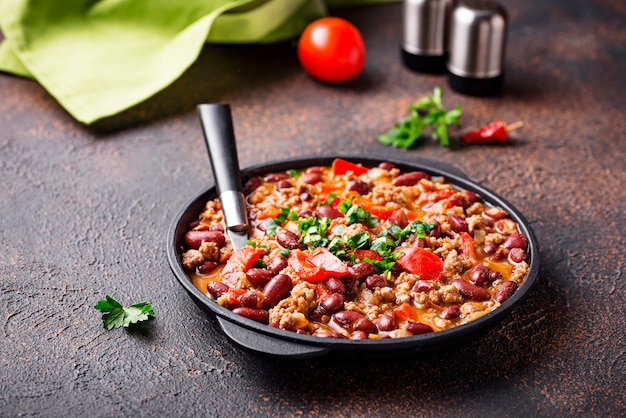 Premium Photo Traditional Mexican Dish Chili Con Carne