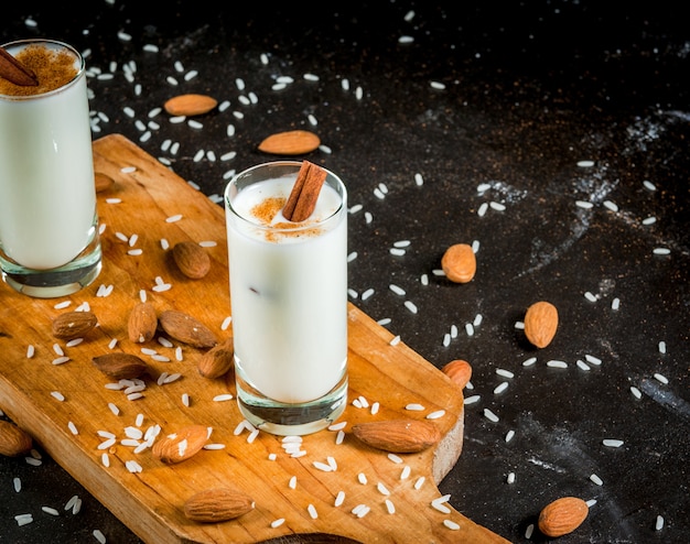 best keto sweet treats - Traditional mexican drink horchata Premium Photo