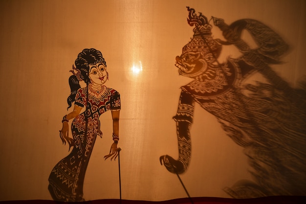 Premium Photo | Traditional South Of Thailand Shadow Puppet Show, Thailand