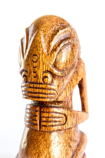 Premium Photo | Traditional wooden polynesian tiki from marquesas ...