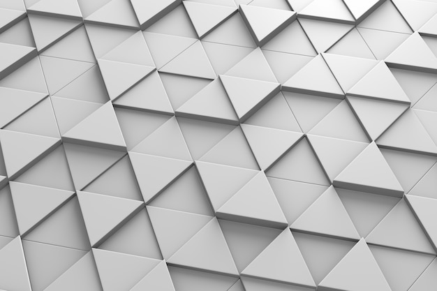 Premium Photo | Triangular tiles 3d pattern