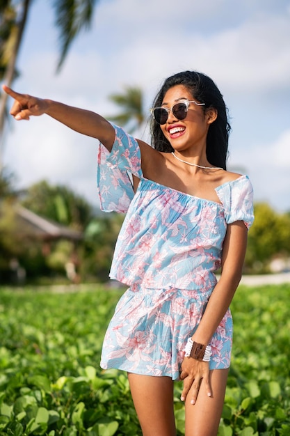 Premium Photo | Tropical portrait of beautiful asian woman posing at ...