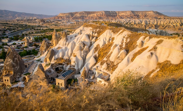 premium photo turkey landscape of goreme view form the mountain at goreme cappadocia