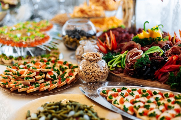 Premium Photo | Turkish henna night dinner table, buffet with fruits ...