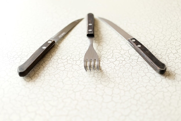 fork on the table