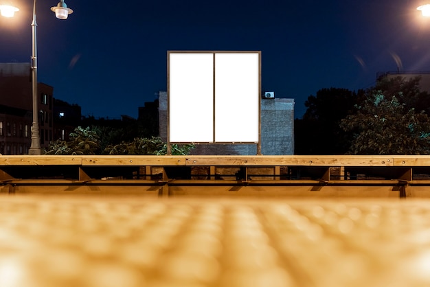 Download Free Photo Two Mock Up Billboards On A Bridge