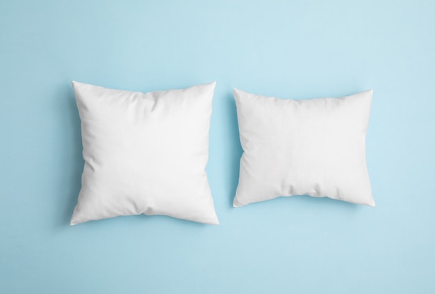 small blue pillows