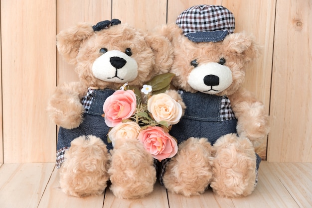 two teddy bear