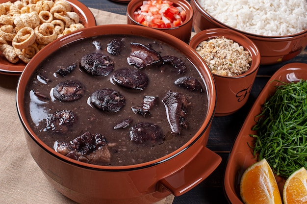 Premium Photo | Typical brazilian dish called feijoada. made with black ...