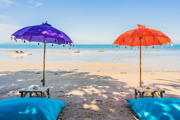 beautiful beach umbrellas