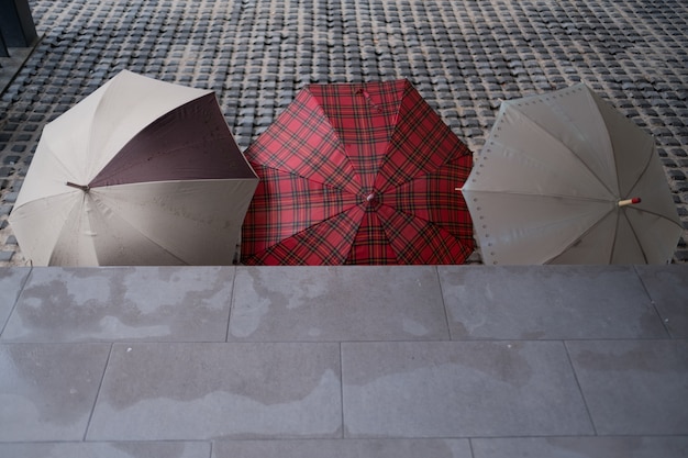 Premium Photo | Umbrella on ground