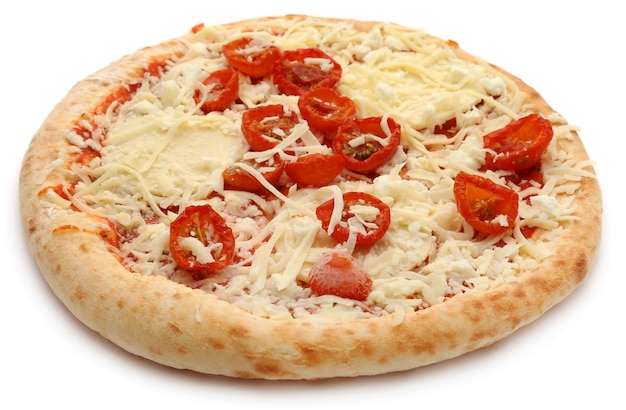 Premium Photo | Uncooked pizza isolated over white background