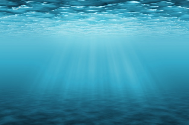 Premium Photo Underwater Background With Sun Ray