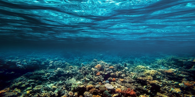 Premium Photo | A underwater coral reef on the red sea