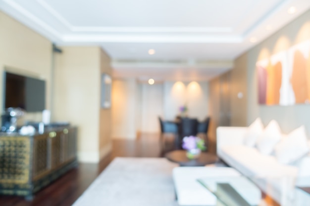 Free Photo | Unfocused view of tidy living room