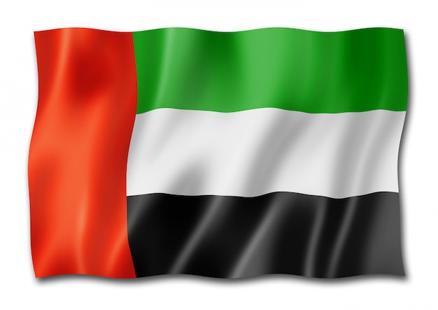 Premium Photo | United arab emirates flag isolated on white