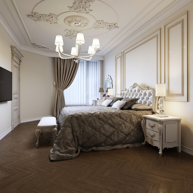 Premium Photo | Urban contemporary modern classic traditional bedroom ...