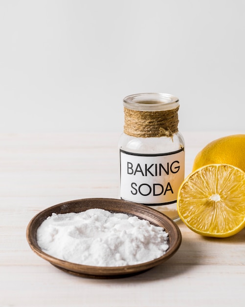 Using baking soda for organic cleaning house products Free Photo