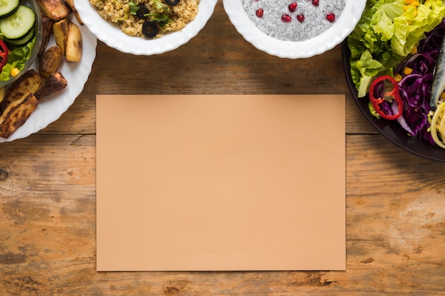 brown table paper