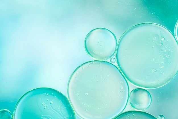 Free Photo | Various abstract turquoise bubbles texture