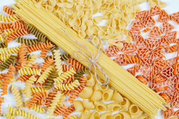 Free Photo | Various forms of pasta.