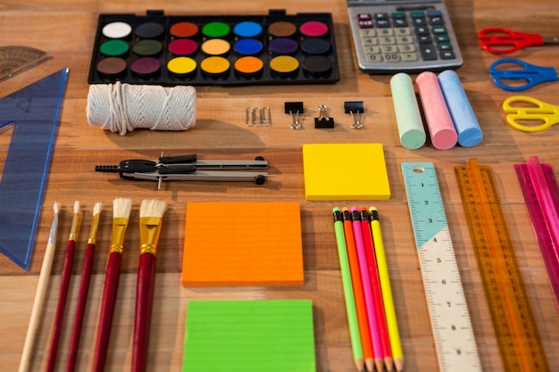 various-types-of-stationery-photo-free-download