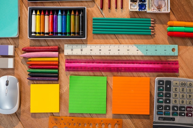 various-types-of-stationery-photo-free-download