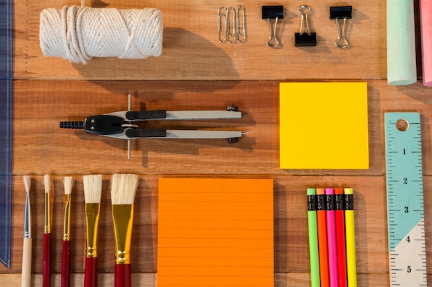 various-types-of-stationery-free-photo