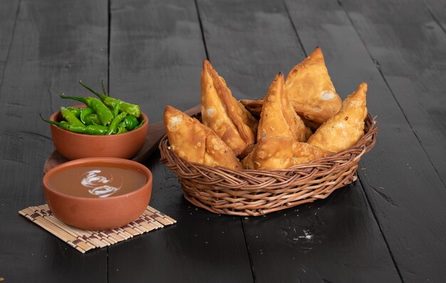 Premium Photo | Vegetarian traditional street food of india