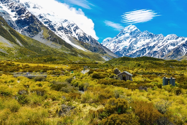 Premium Photo View Of Aoraki Mount Cook National Park In New Zealand