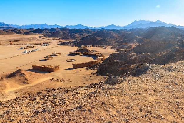 Premium Photo | View On Bedouin Village In Arabian Desert, Egypt