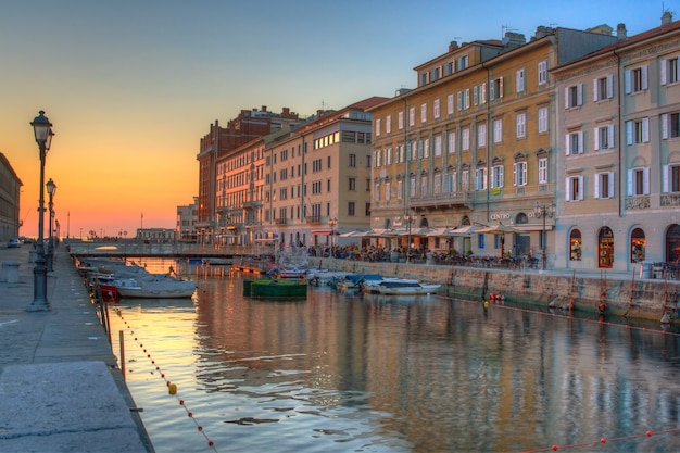 Premium Photo View Of Canal Grande Trieste