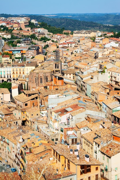 View of cardona roofs from castle | Free Photo