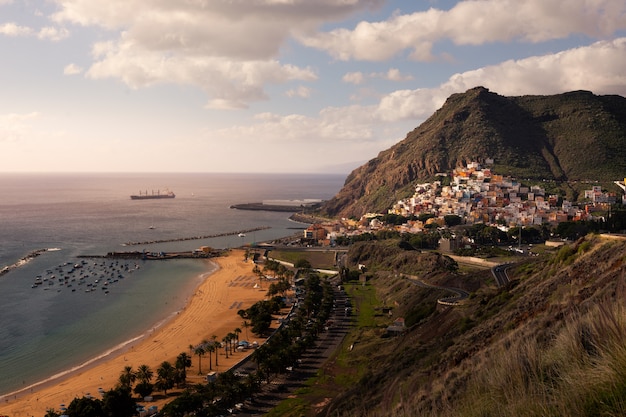 Premium Photo View From San Andres And Las Teresitas Beach In Santa Cruz De Tenerife Canary Islands Spain