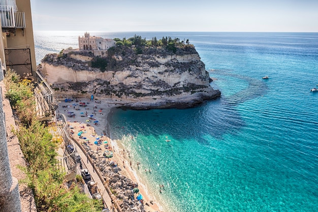 Premium Photo View Over Isola Bella Beach Iconic Seaside Place In Tropea A Seaside Resort Located On The Gulf Of Saint Euphemia Part Of The Tyrrhenian Sea Calabria Italy