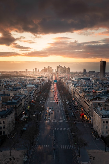 Premium Photo | View of la defense financial district and the grande ...