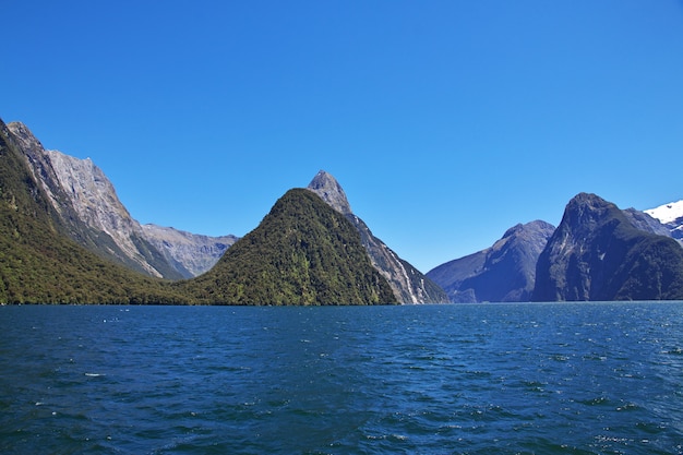 Premium Photo The View On Milford Sound Fjord New Zealand