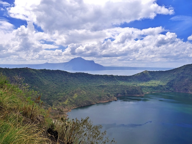 Premium Photo | The view of taal volcano in philippines