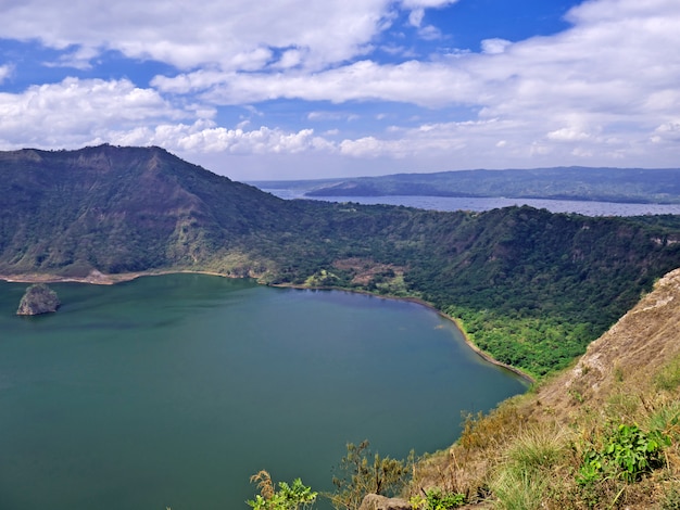 Premium Photo | The view on taal volcano, philippines