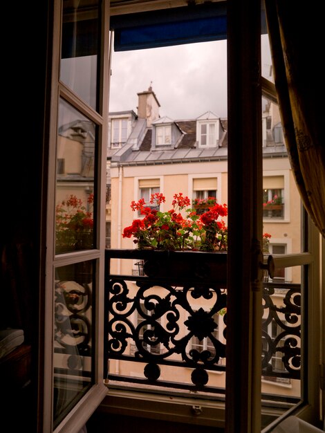 Premium Photo | View through window in paris france