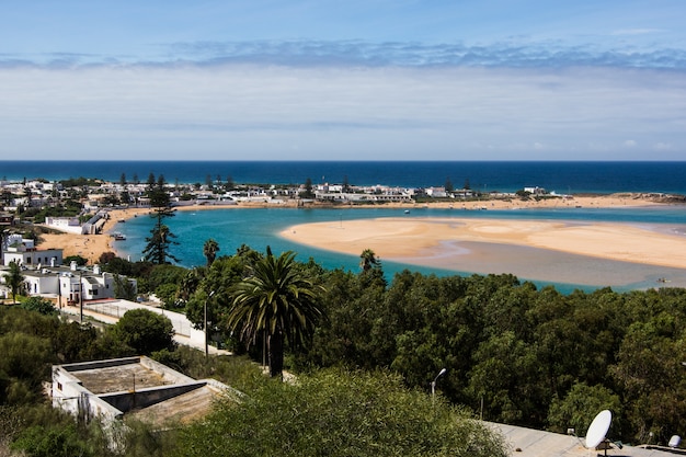 Premium Photo | View of the touristic village of oualidia in morocco