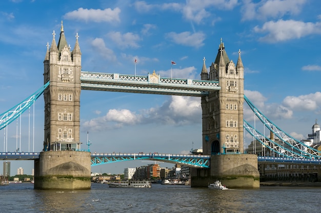 Premium Photo | View of tower bridge from the river thames