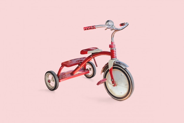 vintage red tricycle