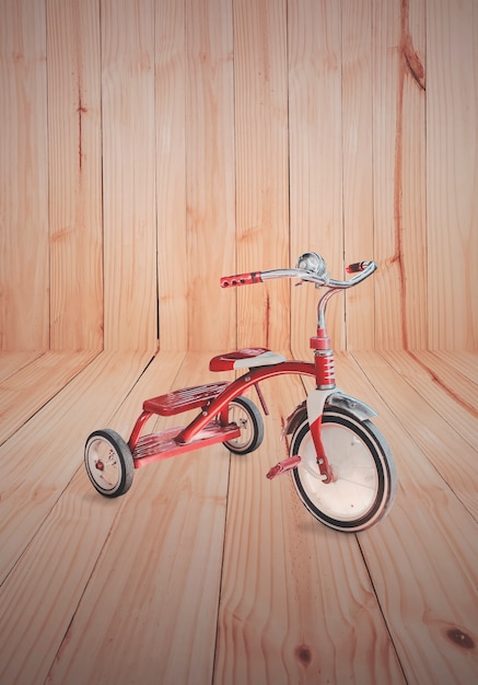 vintage red tricycle