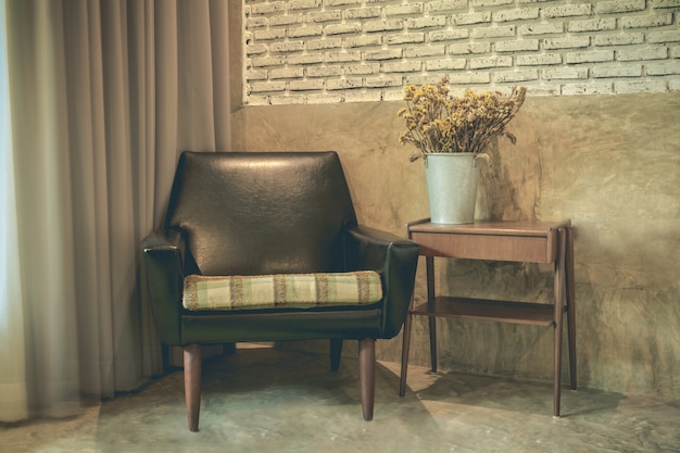 old fashioned armchair