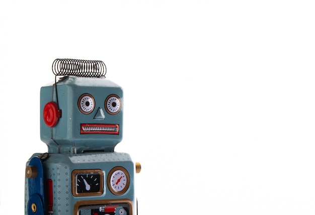 Premium Photo | Vintage tin toy robot